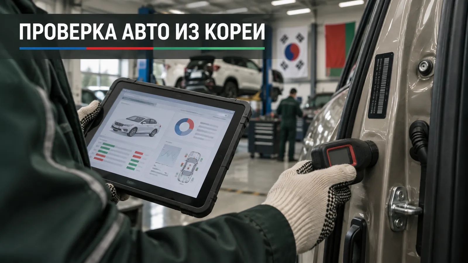 Проверка авто из Кореи по VIN-коду: страховой отчёт CarHistory с историей ремонтов