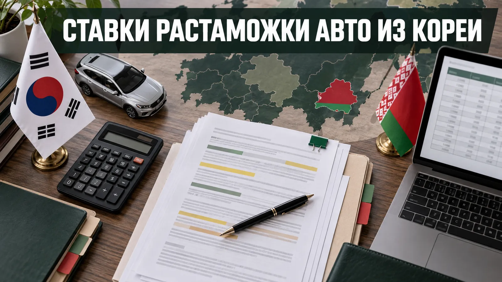 Проверка ставок растаможки авто из Кореи по нормативным актам ЕАЭС и РБ