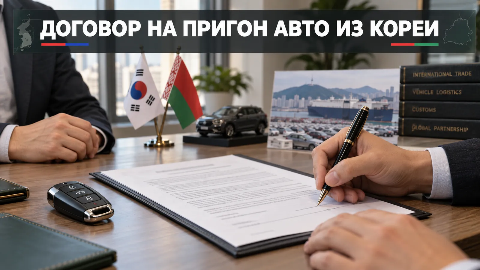 Договор на пригон авто из Кореи: условия и ответственность сторон